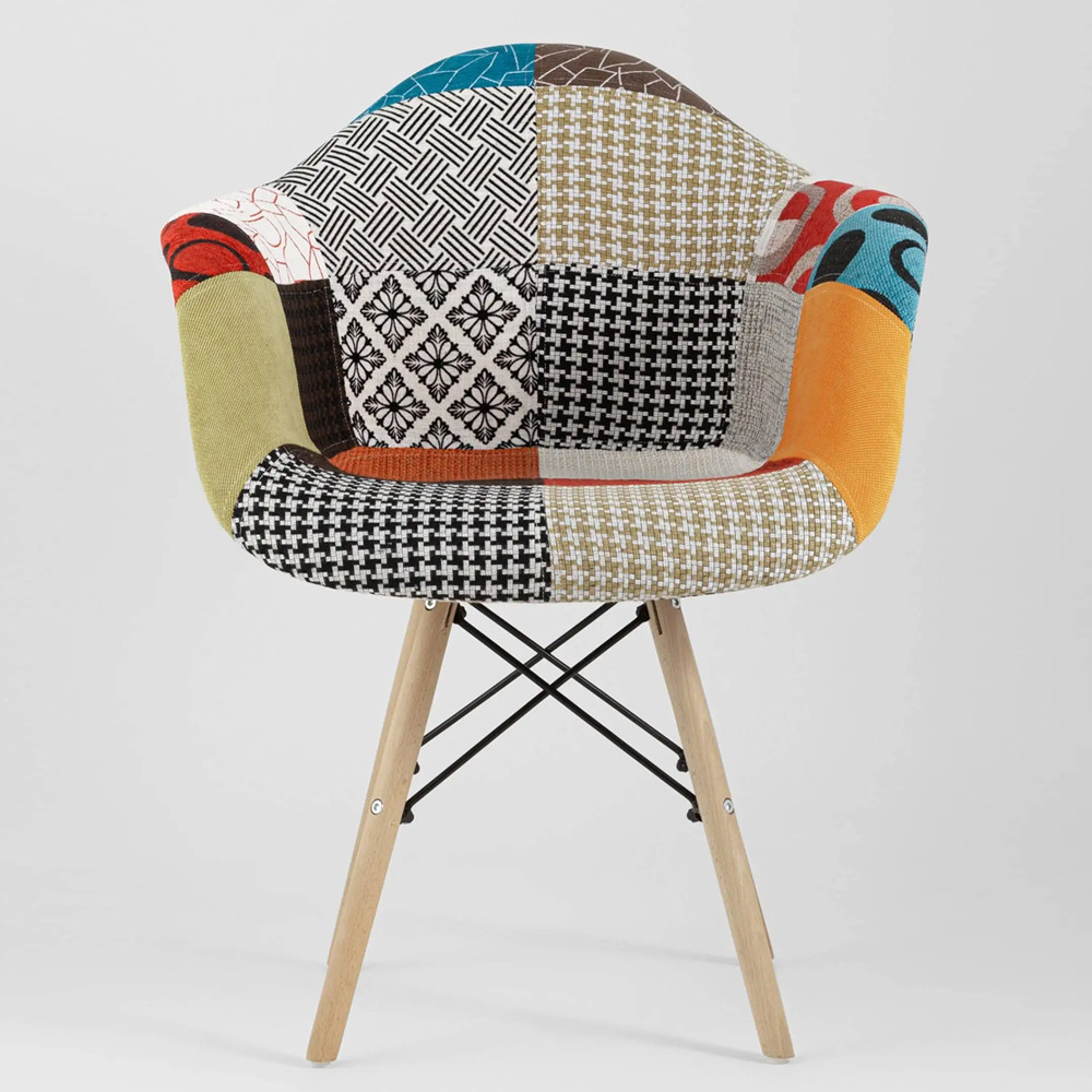 Стул с обивкой в стиле Patchwork