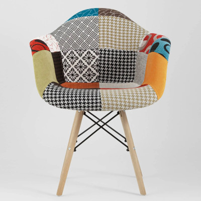 Стул с обивкой в стиле Patchwork