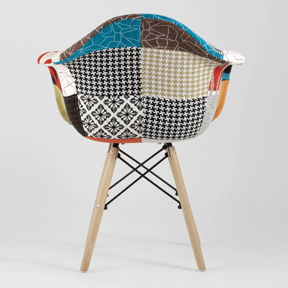 Стул с обивкой в стиле Patchwork
