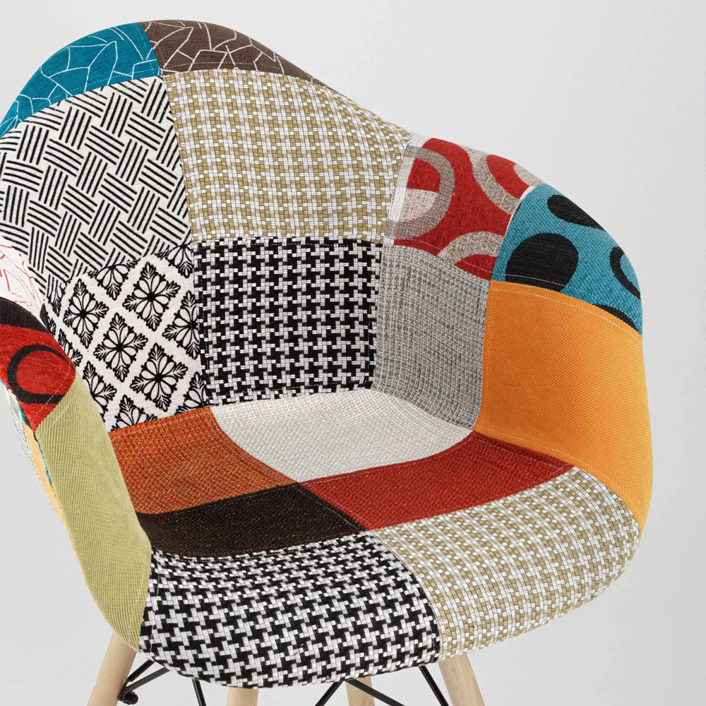 Стул с обивкой в стиле Patchwork