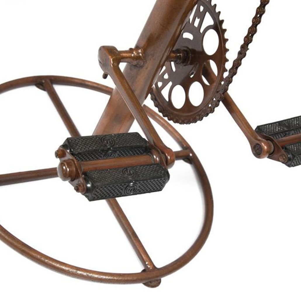 Стул с педалями от велосипеда Buffalo Leather Industrial Chair