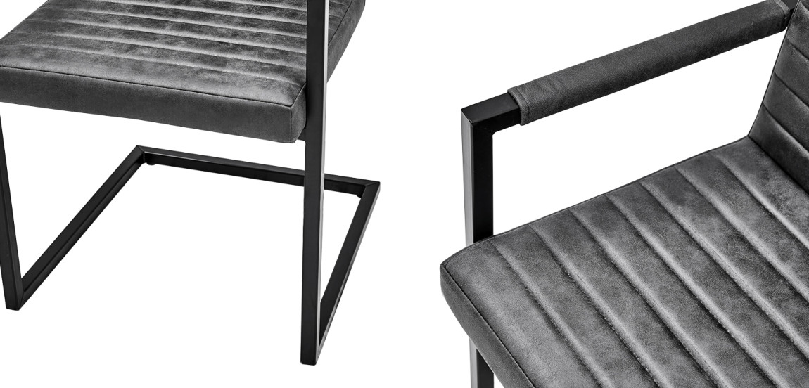 Стул с подлокотниками Dalak Stool Grey