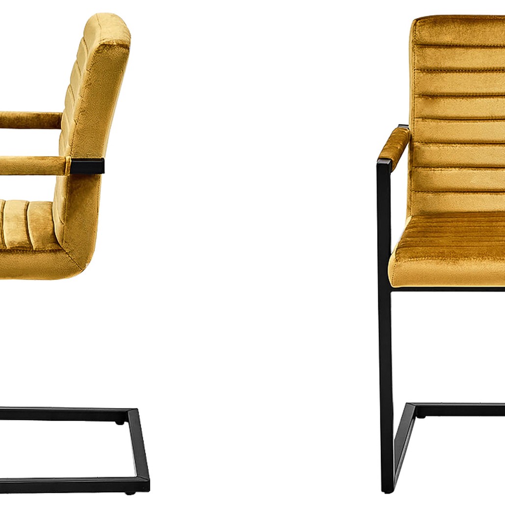 Стул с подлокотниками Dalak Stool yellow