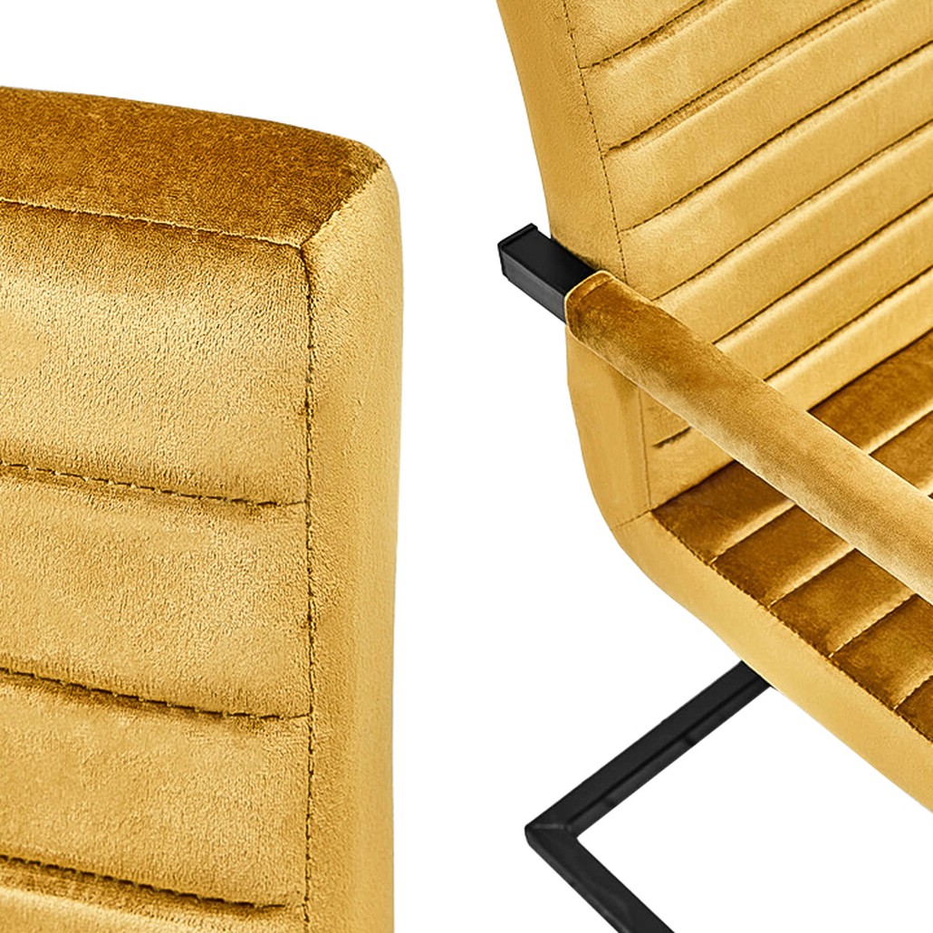 Стул с подлокотниками Dalak Stool yellow