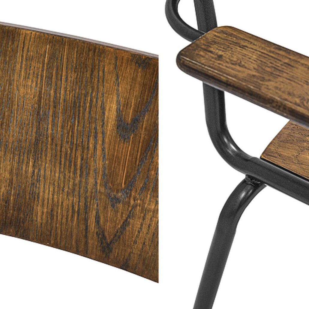 Стул с подлокотниками Joshua Loft Stool with armrests