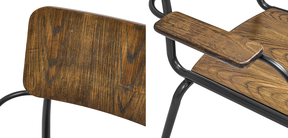 Стул с подлокотниками Joshua Loft Stool with armrests