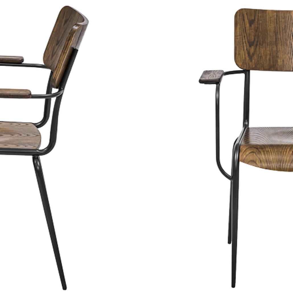 Стул с подлокотниками Joshua Loft Stool with armrests