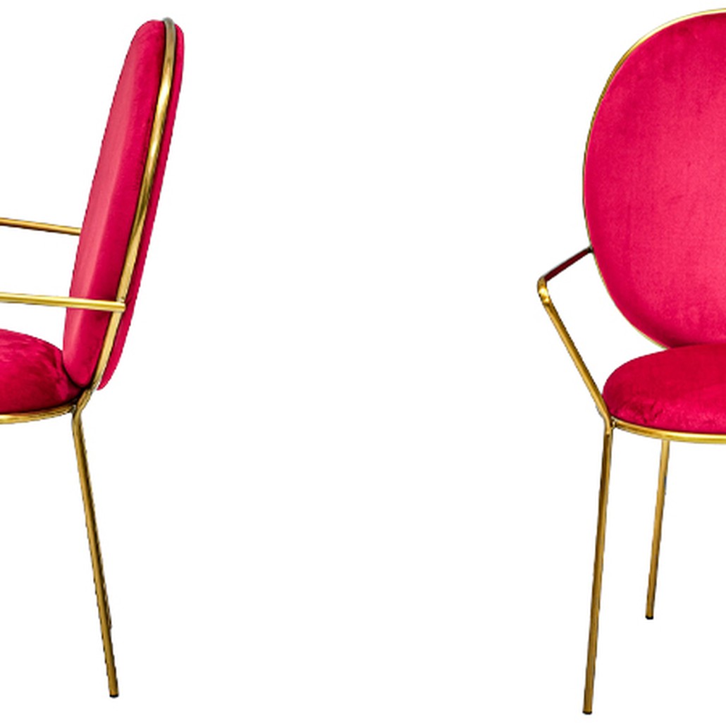 Стул с подлокотниками STAY Chair Fuchsia