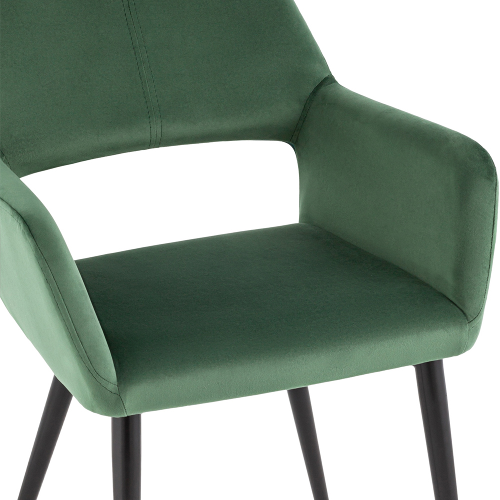 Стул с подлокотниками зеленый NEASAN STOOL