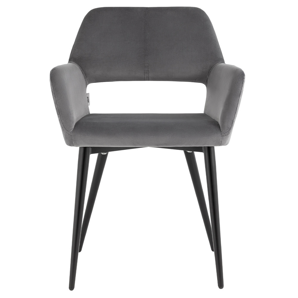 Стул с подлокотниками серый NEASAN STOOL