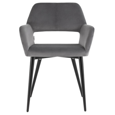 Стул с подлокотниками серый NEASAN STOOL