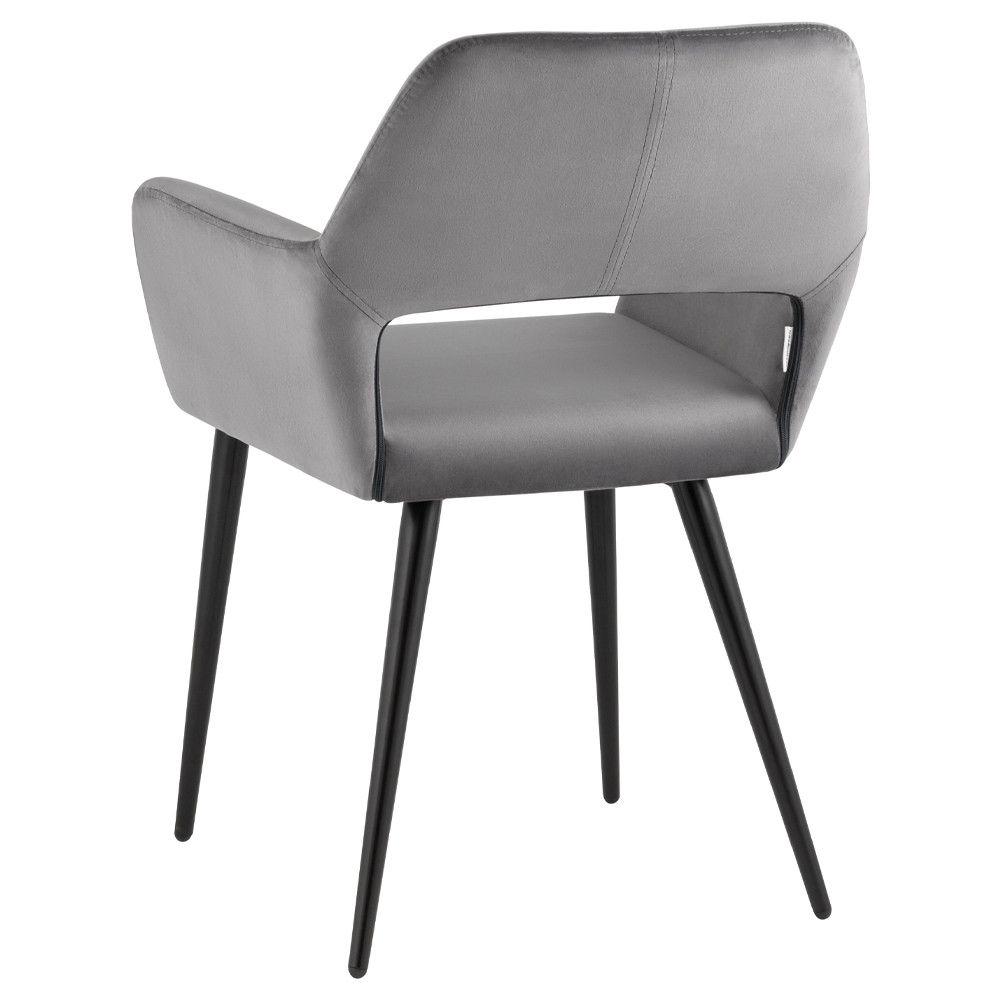 Стул с подлокотниками серый NEASAN STOOL