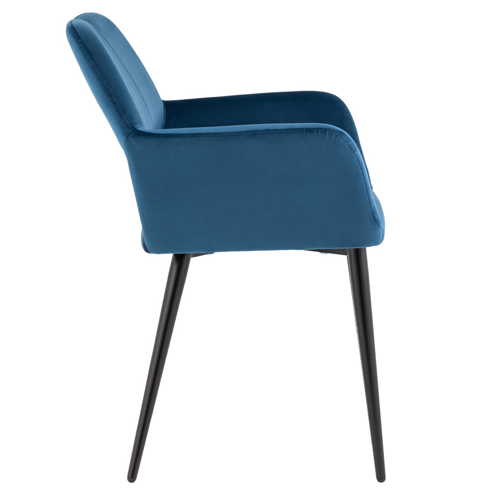 Стул с подлокотниками синий NEASAN STOOL