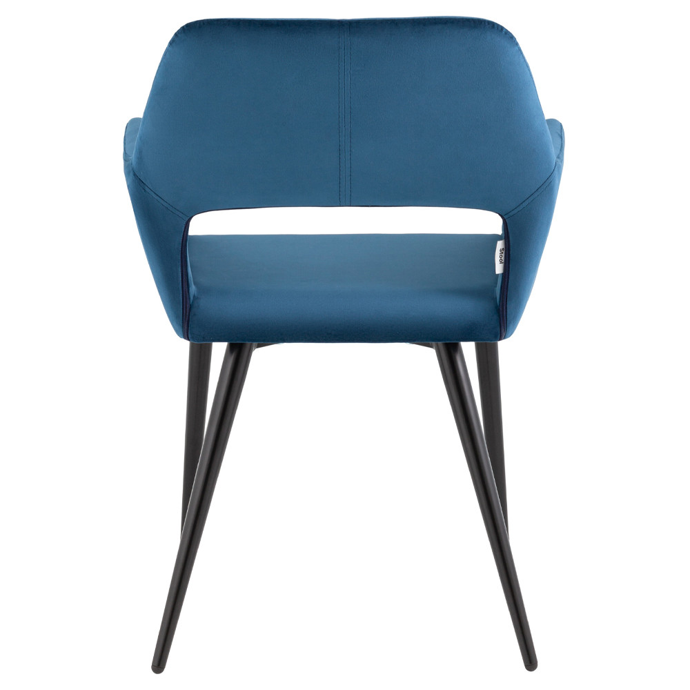 Стул с подлокотниками синий NEASAN STOOL
