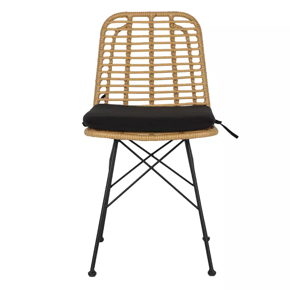 Стул с ротанговым плетением Wicker Stool без подлокотников