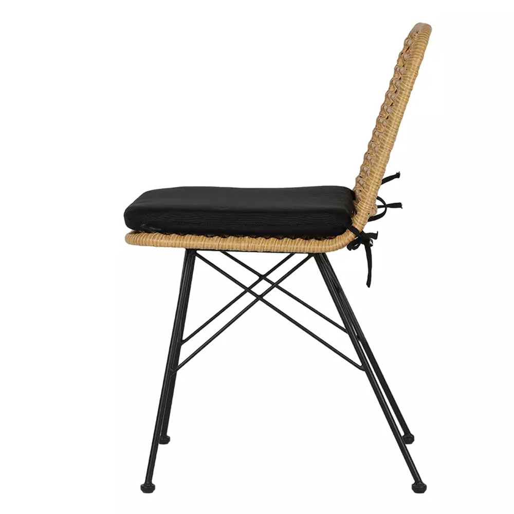 Стул с ротанговым плетением Wicker Stool без подлокотников