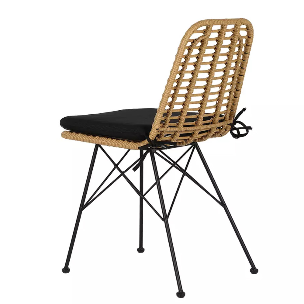 Стул с ротанговым плетением Wicker Stool без подлокотников