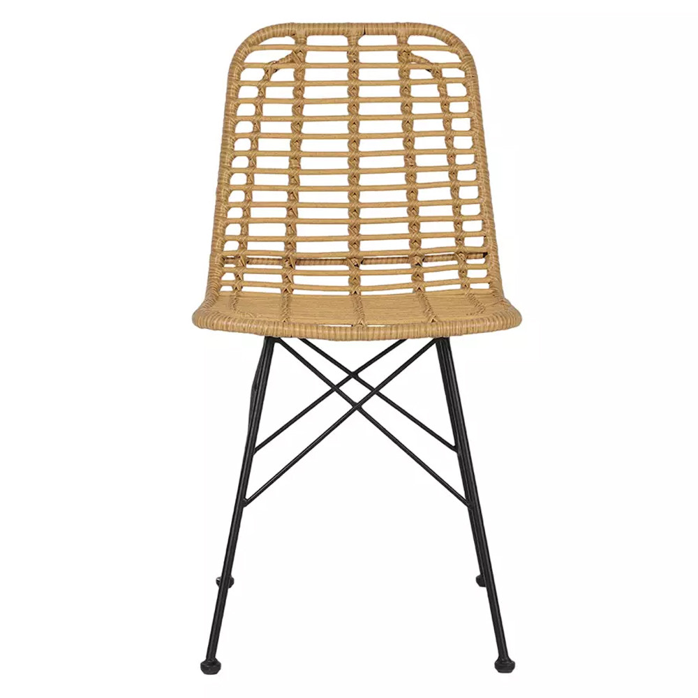 Стул с ротанговым плетением Wicker Stool без подлокотников