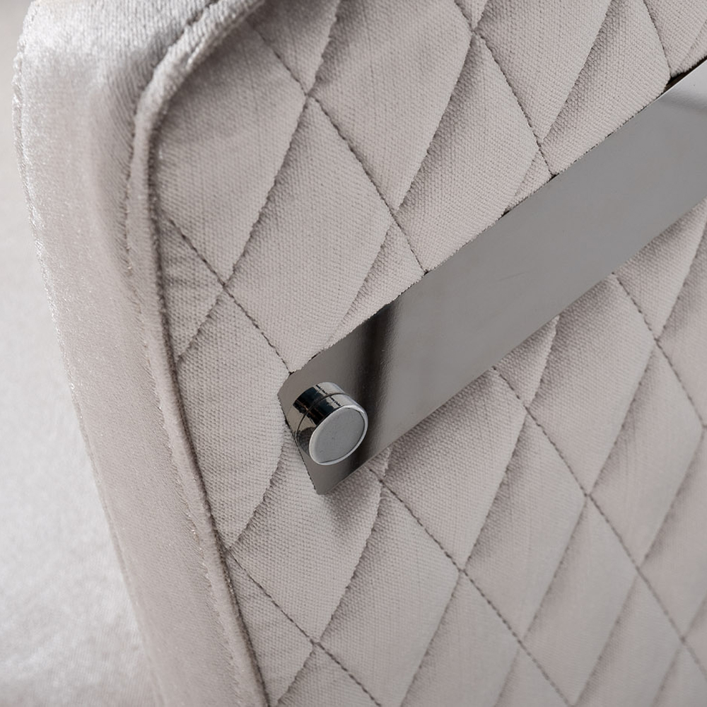 Стул серый велюровый со стеганной спинкой Focus on Convenience