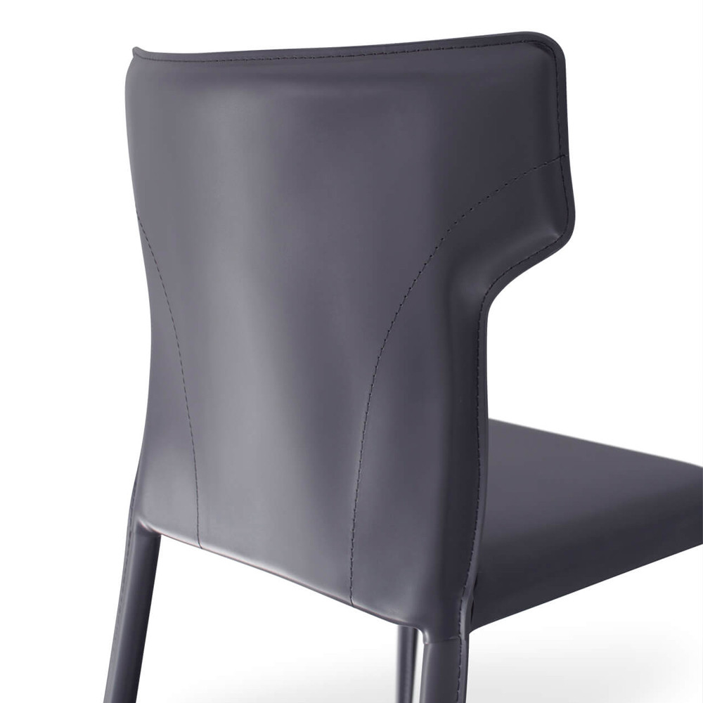 Стул серый из искуственной кожи на 4-х ножках Enigma Gray