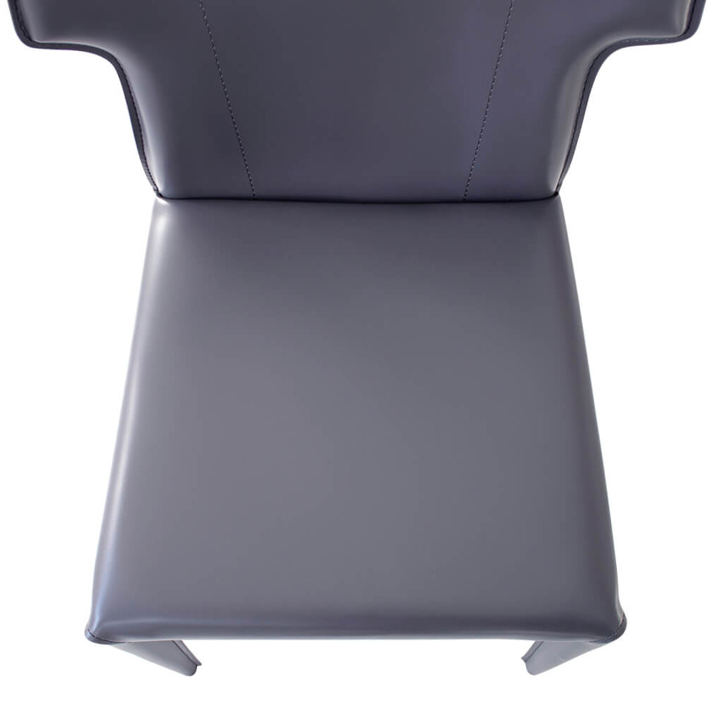 Стул серый из искуственной кожи на 4-х ножках Enigma Gray