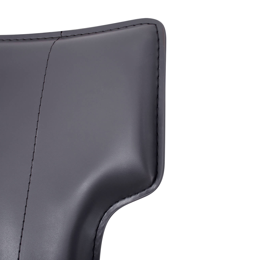 Стул серый из искуственной кожи на 4-х ножках Enigma Gray