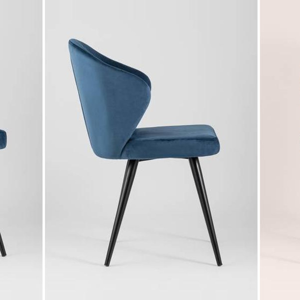 Стул Синий Бархат Volante Chair
