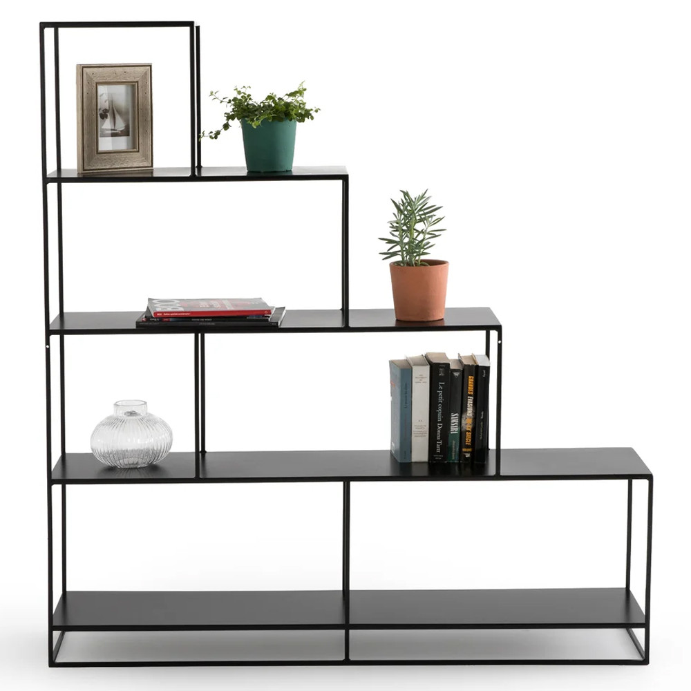 Ступенчатый стеллаж Menzie Steps Metal Rack Black