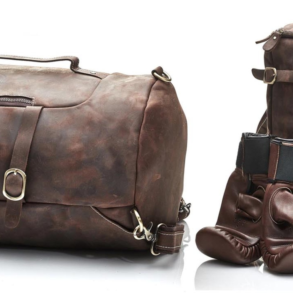 Сумка-рюкзак из коричневой винтажной кожи HERITAGE BROWN LEATHER RUCKSACK