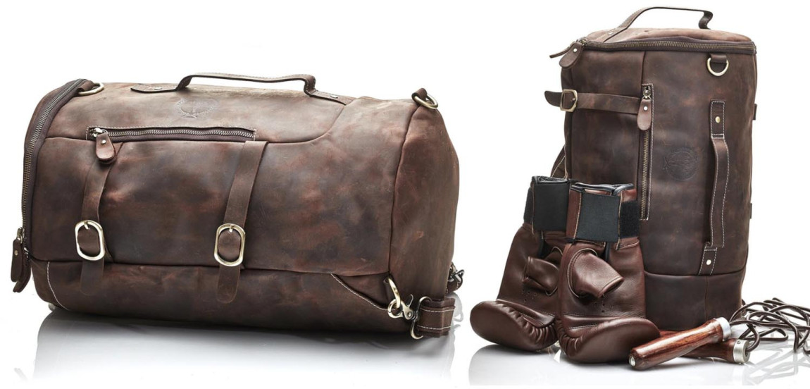 Сумка-рюкзак из коричневой винтажной кожи HERITAGE BROWN LEATHER RUCKSACK