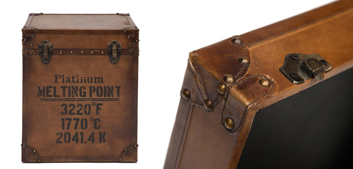 Сундук Vintage buffalo leather chest