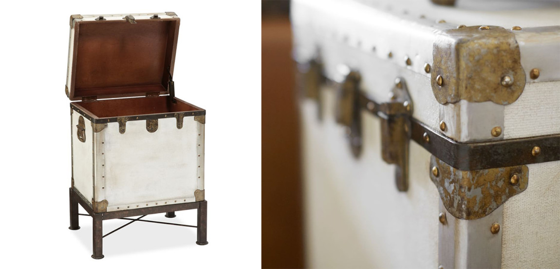 Сундук Vintage Chests small white