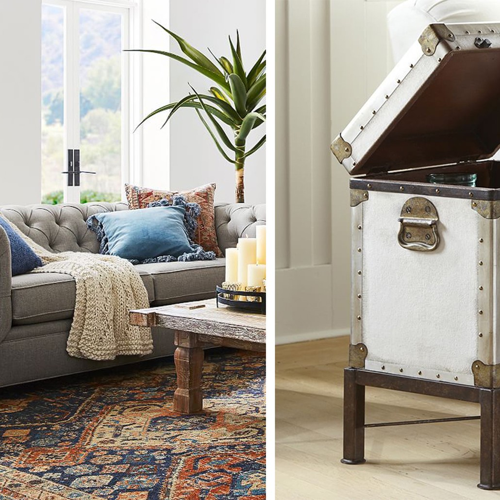 Сундук Vintage Chests small white