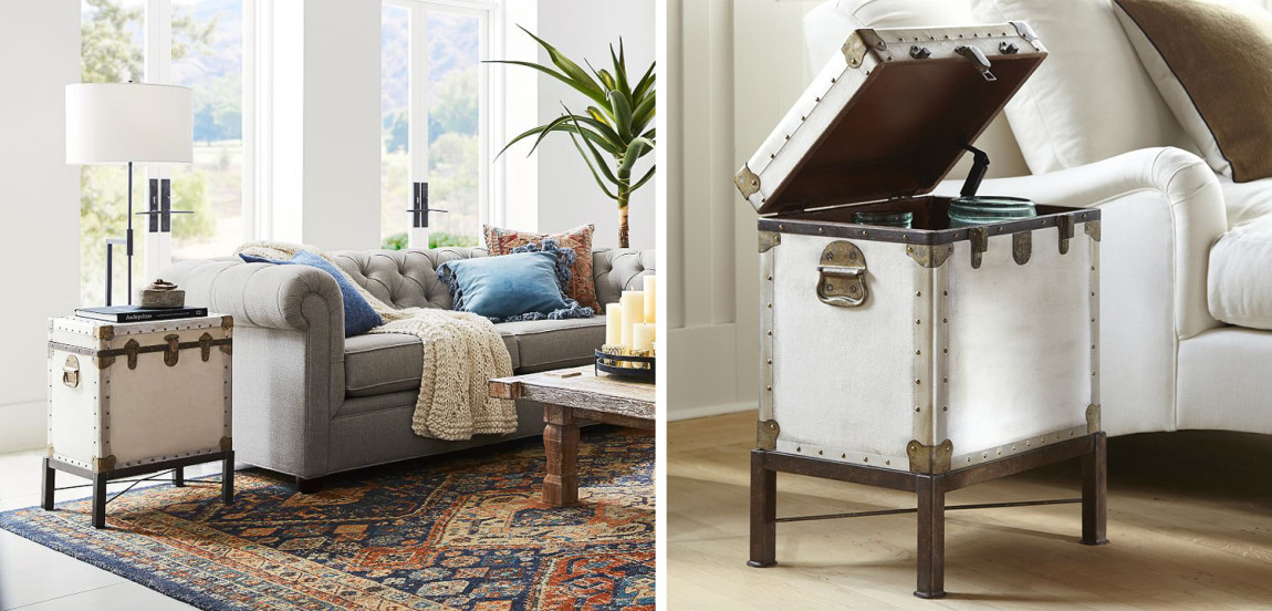 Сундук Vintage Chests small white