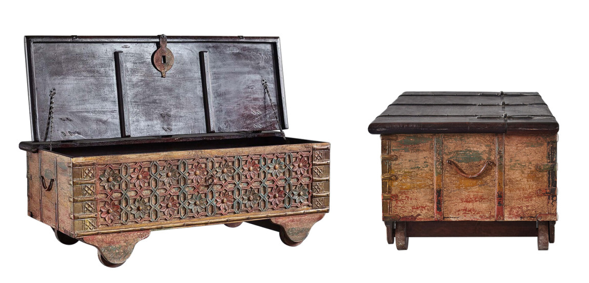 Сундук резной Chandra Carved Antique Chest