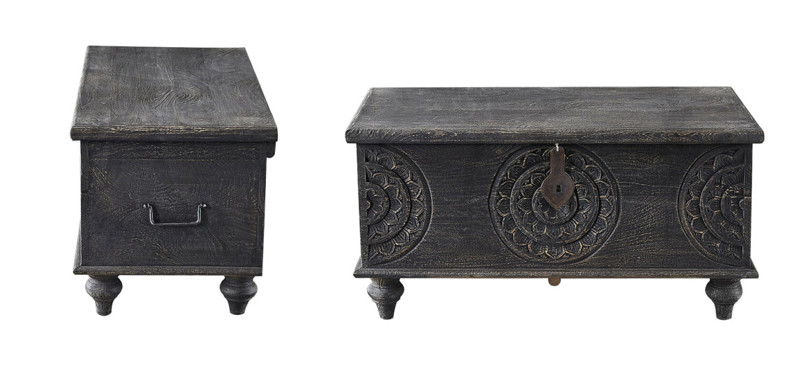 Сундук резной Tushar Carved Wood Chest