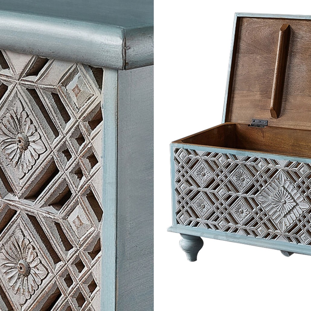 Сундук резной Vimal Carved Wood Chest