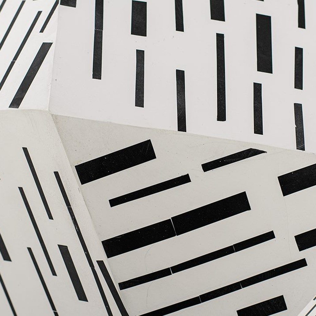 Табурет Black&white Indian Bone Inlay stool