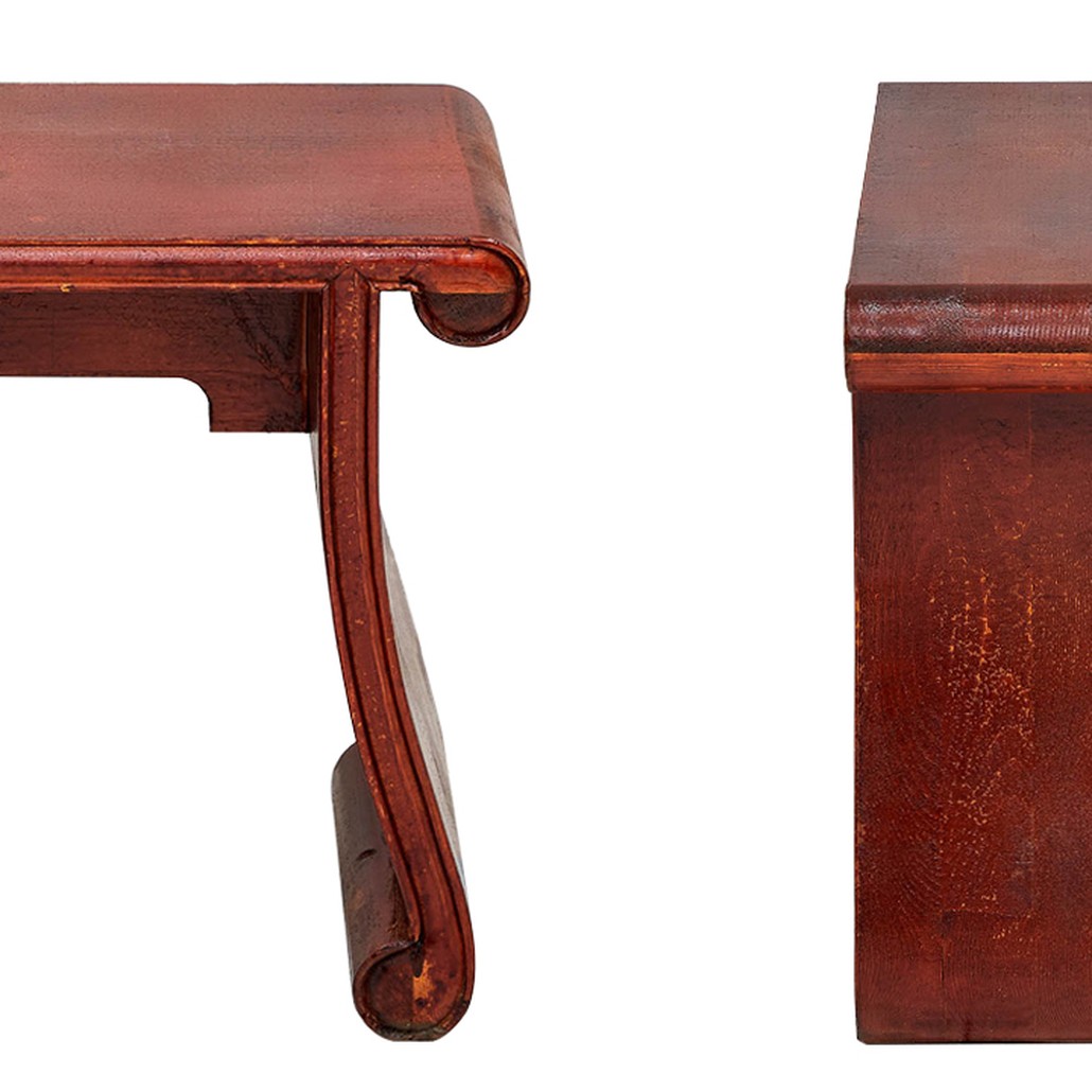 Табурет в китайском стиле Chinese Tabouret Red