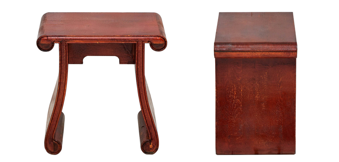 Табурет в китайском стиле Chinese Tabouret Red