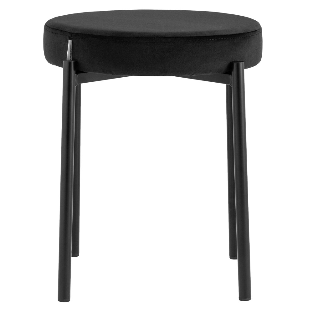 Табурет с мягким круглым сиденьем RIO Black