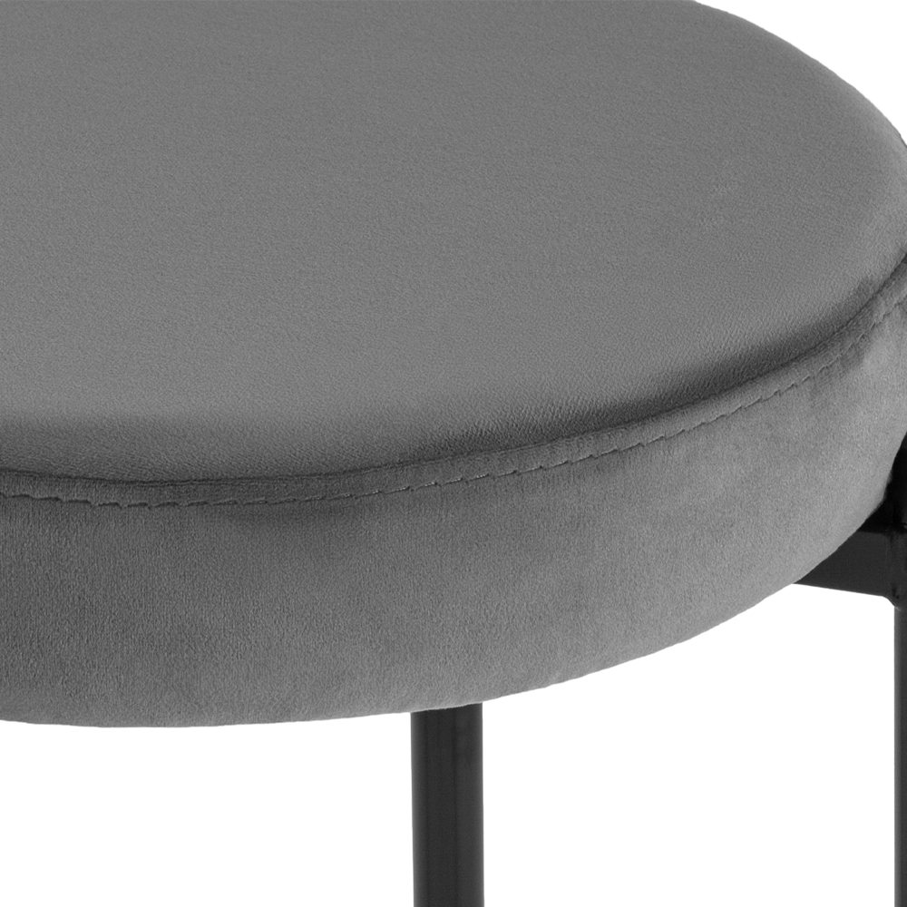Табурет с мягким круглым сиденьем RIO Grey