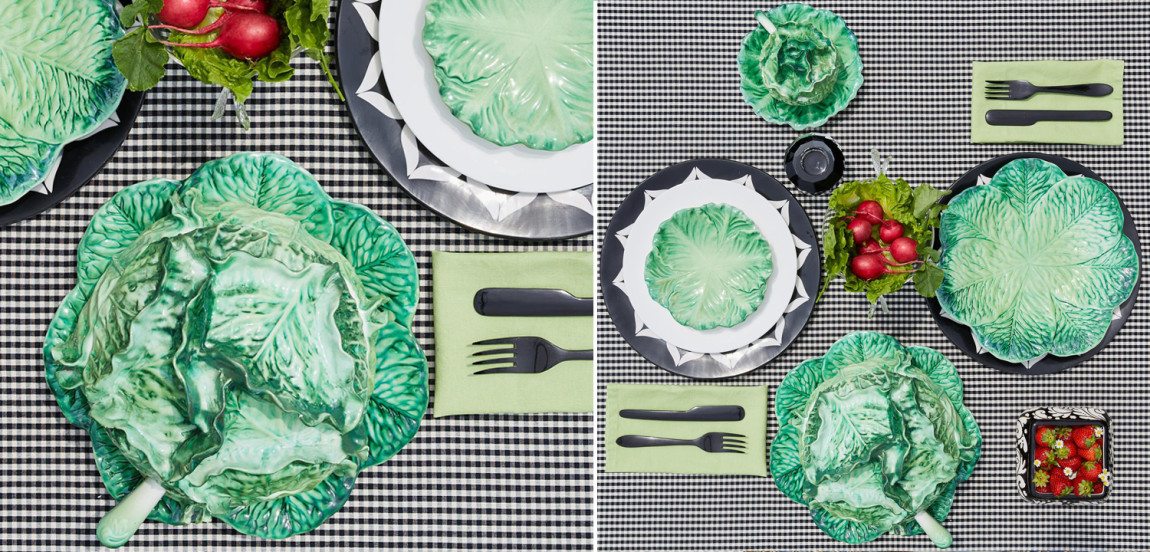 Тарелка Abhika PLATE LEAF CABBAGE Green