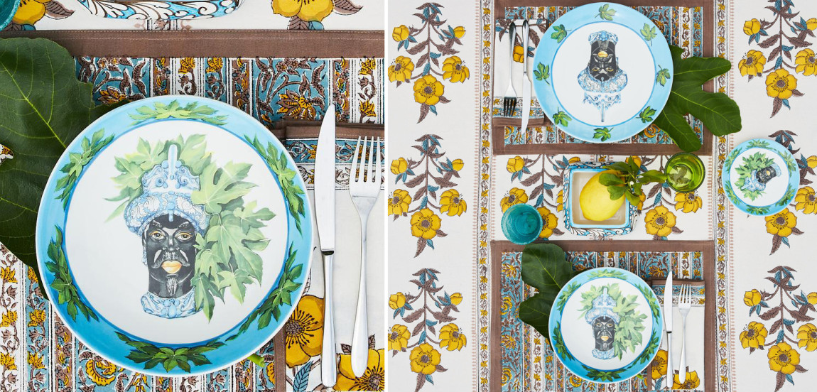 Тарелка Abhika PLATE MORO HEAD D 28,5