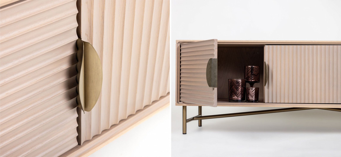 ТВ-тумба Antique Order Бежевый Шпон Дуба