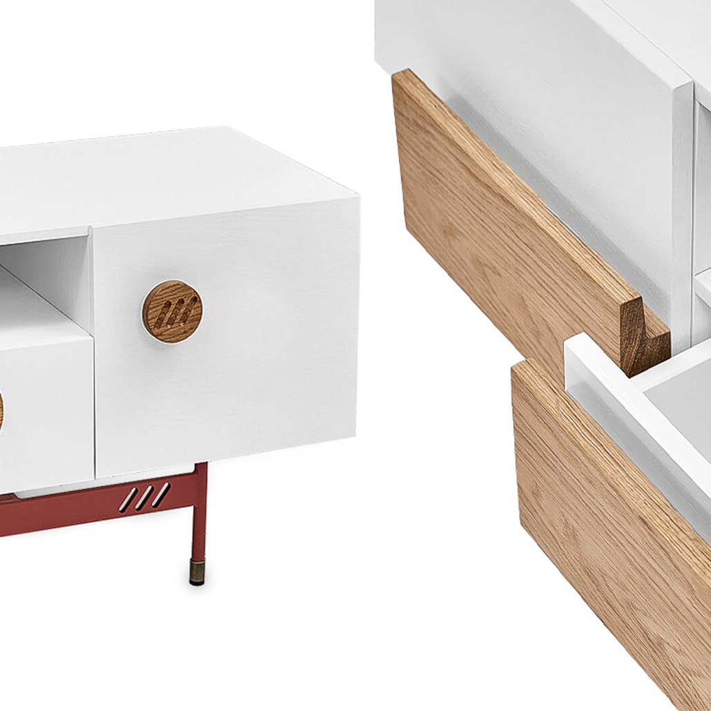 ТВ-тумба White and Wood Minimalism