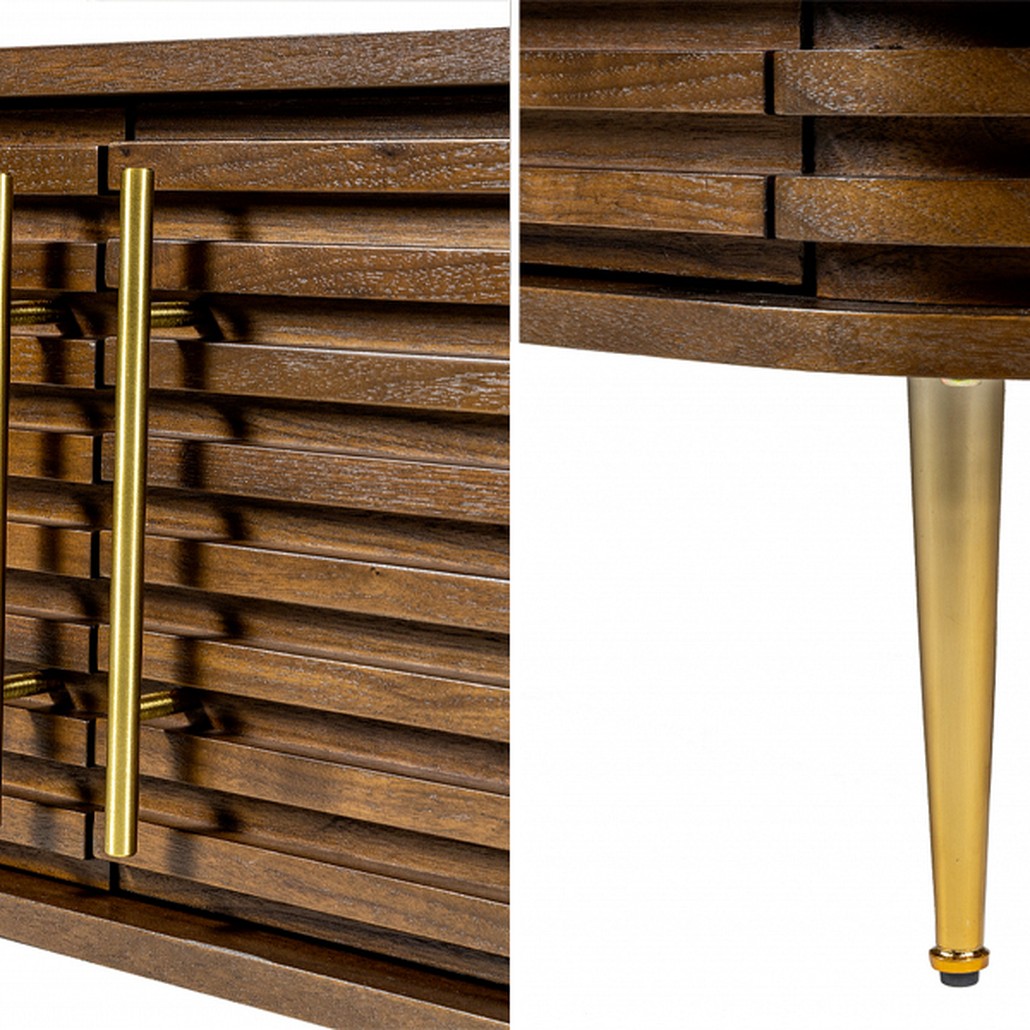 ТВ-тумба Wooden Rails Шпон Орех