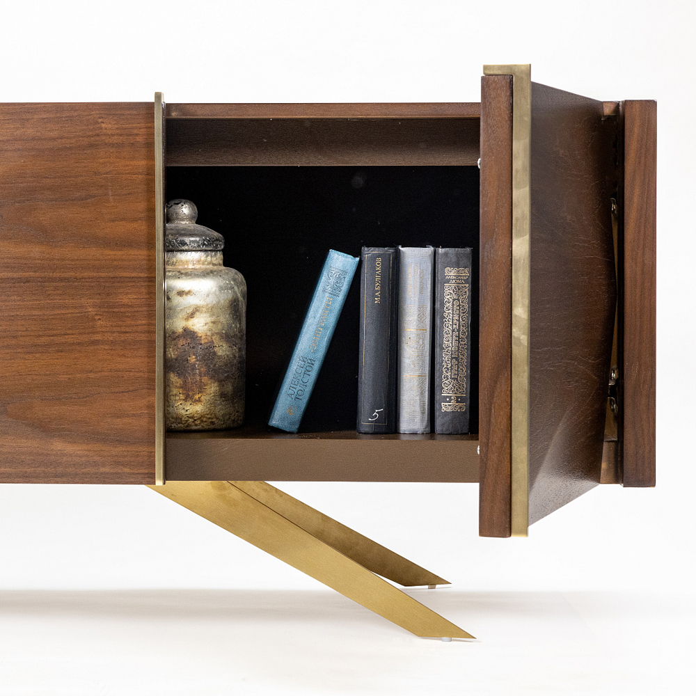 ТВ-тумба в цвете американский орех Introduce