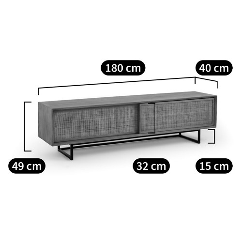 ТВ-тумба из массива тика Busto TV Stand