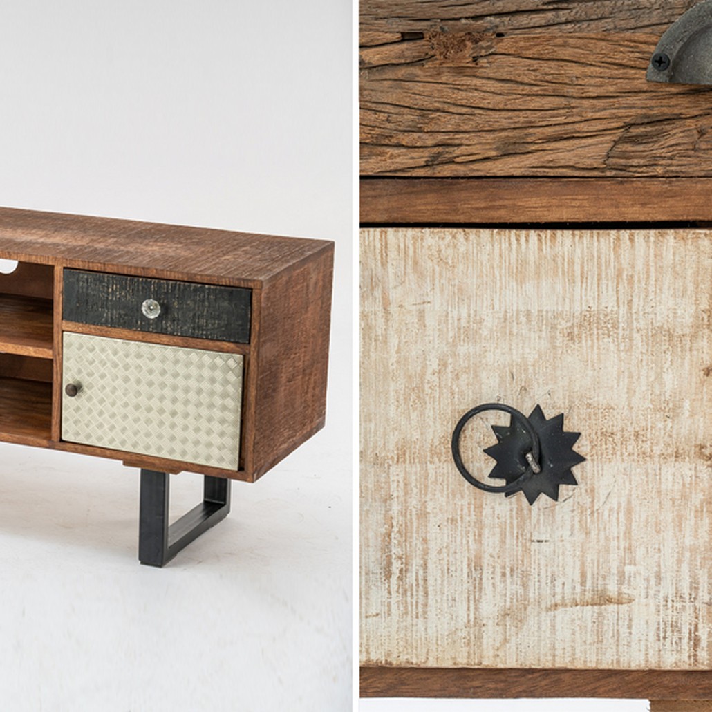 ТВ-тумба из натурального дерева Handmade Wooden